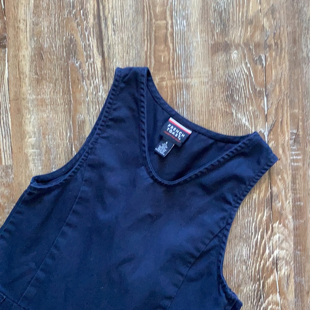 French Toast Navy Uniform Sleeveless Dress - Picture 2 of 3